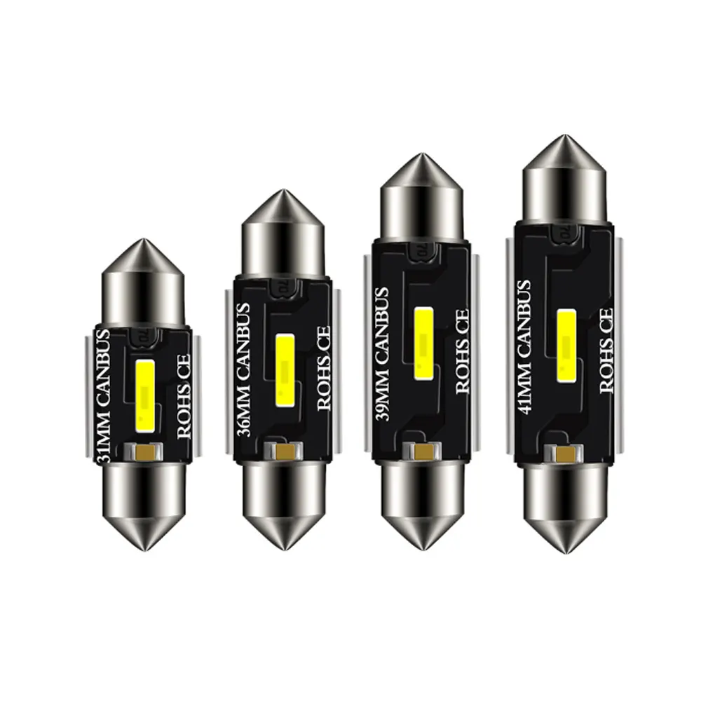 Bombillas LED CSP para techo de coche, luz superbrillante de 31mm, 36mm, 39mm, 41mm, C5W, C10W