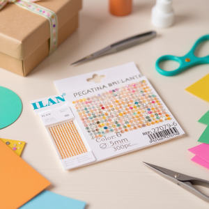 Adesivi Glitterati ILAN Rotondi 5mm, 6 Colori, Circa 300 Pezzi - Product Image 2