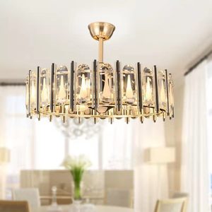 โคมไฟระย้าคริสตัล LED สไตล์นอร์ดิกทันสมัยพร้อมพัดลมดีไซน์ใหม่สำหรับในร่มและบาร์ห้องนั่งเล่นสุดสร้างสรรค์ - Product Image 3