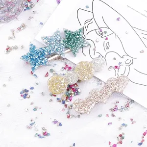 เม็ดแก้วสีสแตนเลสขนาด 50-100 กรัม/ถุง สำหรับตกแต่งเรซิ่น DIY งานหล่อเรซิ่นอีพ็อกซี่ คริสตัลรูปทรงไม่สม่ำเสมอ สำหรับตกแต่งเล็บ - Product Image 6