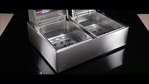 Friteuse Électrique Multifonctionnelle en Acier Inoxydable 8L*2 Haute Puissance 220V pour Poulet et Frites, Idéale pour Cuire ou Frire - Product Image 2