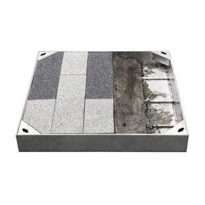 Onzichtbare putdeksels van 201 304 roestvrij staal en ijzer C250 voor gemeentelijke wegen en decoratieve rioolafdekkingen voor de gemeenschap - Product Image 4