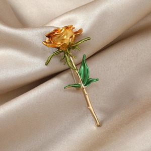 Moda esmalte flor broche mulheres casaco Rose Pin acessórios - Product Image 2