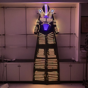 Funtoys-Lampe LED RVB clignotante pour costumes de robot avec casque, inspirée de Kryoman et David <span class=keywords><strong>Guetta</strong></span>. - Product Image 1