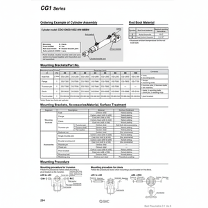 ชิ้นส่วนนิวเมติกส์เท้านิวเมติกส์ยึด CG-L063 - Product Image 1