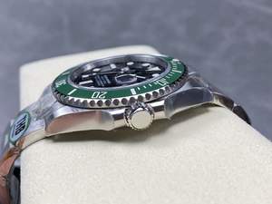 Top mecánico 41mm THB fábrica 904l acero ETA 3235 movimiento 126610 reloj de buceo verde cerámica bisel Hulk - Product Image 5