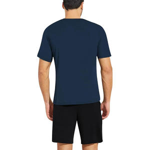 Set Pigiama da <span class=keywords><strong>Uomo</strong></span> in Modal Ecologico, Maglietta a Maniche Corte e Pantaloncini, Comodo e Resistente - Product Image 3