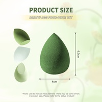 Juego de Esponjas de Maquillaje Hidrófilas, Sin Látex, Transparentes, Antipolvo, Portátiles, de Diferentes Formas, 4/8 Piezas, Marca JLY OEM