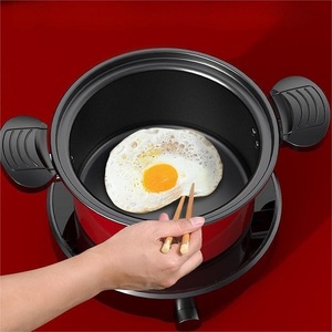 Nuova Pentola a Pressione <span class=keywords><strong>in</strong></span> <span class=keywords><strong>Ghisa</strong></span> con Coperchio <span class=keywords><strong>in</strong></span> Vetro, Fondo <span class=keywords><strong>in</strong></span> Acciaio Inox, Anello di Tenuta Antiaderente, Manico <span class=keywords><strong>in</strong></span> Metallo, Pentole per Zuppe e Brodi - Product Image 2