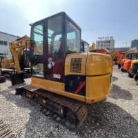 Mini-excavatrice CAT 306D d'occasion en bon état, moteur d'origine, haute performance, petite machine de terrassement pour jardin, prête à l'emploi