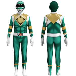 Disfraz de Cosplay de Manyusha Power Rangers, Traje de Ranger Verde, Disfraz Infantil para Niños, Primavera 2026 - Product Image 1