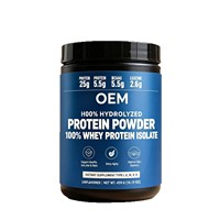 Protéine de lactosérum hydrolysée de haute pureté 100% isolée, 25g de protéines, 5,5g de BCAA, 2,6g de leucine, poudre de protéines multi-collagène pour adultes