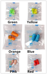 Tapones para los Oídos Desechables de Espuma de Poliuretano WELTA CE EN352 37dB SNR ANSI S3.19 NRR32dB, Envueltos Individualmente, de Rebote Lento y Suaves - Product Image 4