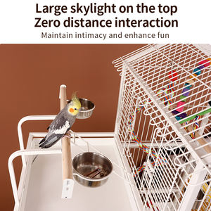 63 İnç Büyük, Zarif ve Dayanıklı Ferforje Oyun Alanı Tırmanma Merdiveni Kuş Papağanı Döner <span class=keywords><strong>Metal</strong></span> Kafes <span class=keywords><strong>XXL</strong></span> - Product Image 4