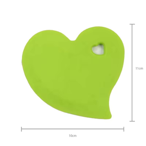 Racloir à crème en silicone de qualité alimentaire en forme de cœur pour pâte, beurre et gâteaux, outil de pâtisserie durable, découpeur de pâtisserie - Product Image 3