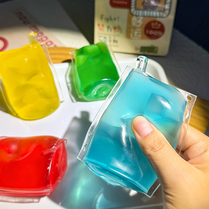 Offre Spéciale – Jouets anti-stress transparents en forme de fruits, design glace transparente, mignons et moelleux, pour la relaxation - Product Image 1