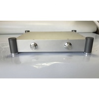 BRZHIFI 2021 Offre Spéciale Argent Boîtier En Aluminium Classique Préamplificateur Boîtier Audiophile Bricolage Châssis Audio