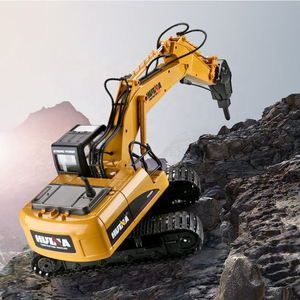 Huina 1560 1/14 ölçekli ses LED 16CH Diecast alaşım Metal <span class=keywords><strong>R</strong></span>/<span class=keywords><strong>C</strong></span> kamyon RC paletli araç 2.4G araba oyuncak radyo kontrol matkap ekskavatö<span class=keywords><strong>r</strong></span> - Product Image 2