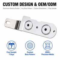 Barra Colectora Bimetálica de Aluminio 6061 y Acero Inoxidable SUS304 Personalizada, Placa de Conexión Doble para Almacenamiento de Energía en Vehículos Eléctricos