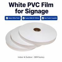 Rollo de Vinilo PVC Blanco de 300m, Suave y de Alto Brillo, para Rotulación, Corte con Plotter, Interior/Exterior, Ancho Personalizado, Fabricante OEM