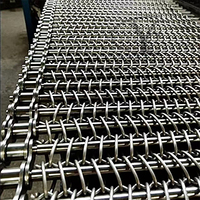 Bande transporteuse en treillis métallique Yuchen, en acier inoxydable SS304, robuste, pour ligne de reculage du verre