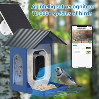 1.5L IP66 Étanche Utilisation Extérieure AI Smart Bird Feeder Camera avec Squirrel Proof Solar Powered 5MP HD Night Vision, App Control