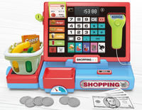 Caisse enregistreuse jouet pour enfants avec scanner de billets, son et lumière – Cadeau éducatif pour jeu de rôle