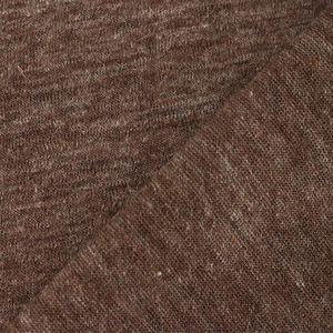 Vente chaude 170gsm 100% <span class=keywords><strong>Jersey</strong></span> mélangé <span class=keywords><strong>de</strong></span> <span class=keywords><strong>lin</strong></span> tricoté brownness Tissu transparent durable pour sweat-shirt - Product Image 3