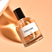 Flacon de Parfum Rond Vide Transparent de Luxe 30ml 50ml 100ml pour Homme et Unisexe avec Emballage Boîte