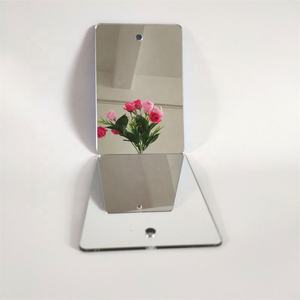 Plaque de miroir acrylique Art Déco OEM avec trou de suspension, miroir décoratif sans verre, miroir de sécurité - Product Image 4