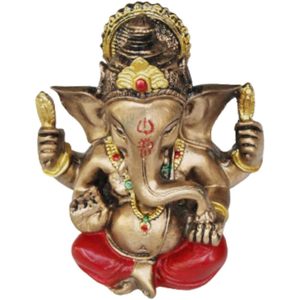 PARIJAT HANDICRAFT Traditional Resin Ganpati Idol Lord Ganesha Statue for <b>Car</b> Dashboard Home Decor Office Statue Showpieces - Product Image 2