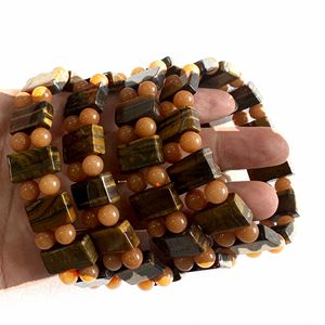 สร้อยข้อมือกำไลข้อมือสีธรรมชาติสีน้ำตาลตามสั่งสำหรับผู้หญิงเครื่องประดับหยกที่สวยงาม - Product Image 1