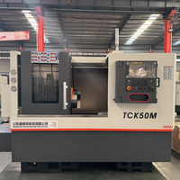 Tour à métaux TCK50M de haute qualité, robuste, horizontal, à banc incliné, CNC BMT45, tourelle motorisée à 12 stations