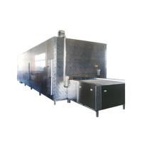 Machine de surgélation rapide à tunnel pour produits de la mer, volailles et pâtisseries, avec bande transporteuse personnalisée en usine