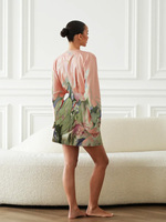 Robe en soie à motifs floraux pour femme, divers motifs de broderie pour les femmes, à porter au printemps et en été