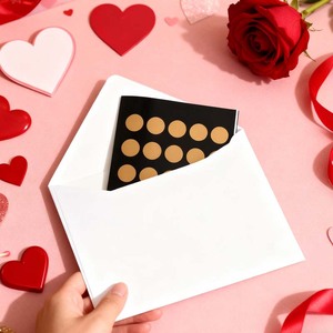 Cartes <span class=keywords><strong>de</strong></span> loterie à gratter personnalisées en gros, impression numérique, papier/carton fantaisie gaufré, Saint-Valentin - Product Image 2