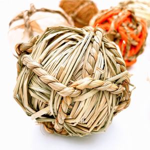 Dancing Paws – Nouvelle balle à mâcher écologique résistante en herbe de lapin, balle moléaire pour cochon d'Inde, perroquet, balle aquatique en paille, jouet pour <span class=keywords><strong>hamster</strong></span> - Product Image 1