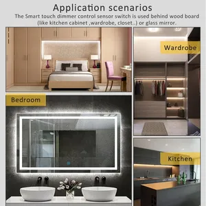 5V 12V 24V thâm nhập 25 mét tay bằng gỗ quét cảm biến chuyển động Dimmer cảm ứng chuyển đổi cho on/off đèn cho nội thất chiếu sáng - Product Image 6