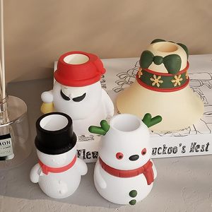 Premium Silicone Candle Holder Mold for Crafting Magnificent <b>Winter</b> <b>Decoration</b> and Warming Holiday Ambiance Silicone Candle Mold - Product Image 5