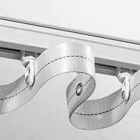 Rail de rideau en aluminium Art Déco Yilian Factory, vente chaude, rail de rideau de fenêtre, accessoires de salon robustes et durables, tringles à rideaux