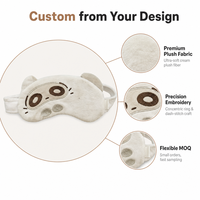 Fabricant de peluches personnalisées, masques pour les yeux en peluche avec forme mignonne et yeux personnalisés, masque pour les yeux en peluche sur mesure