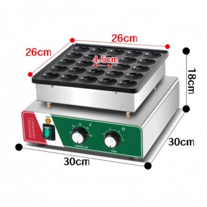 220V Commerciële 25-gaats Ronde Cake Bakmachine Muffinmachine <span class=keywords><strong>Mini</strong></span> Pannenkoekenmachine Anti-aanbak Wafelmaker voor Straatvoedsel - Product Image 1