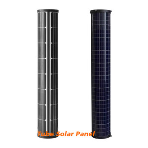 Custom Cylindrical Solar Panel 100W High Efficiency <b>Round</b> Sunpower Tube Solar Panel 18V for Street Light Pole - Product Image 1