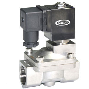 Normalmente abierto Piloto 2 diafragma 110VAC SS316 válvula de solenoide de aire - Product Image 1