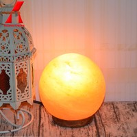 Lampe de sel de l'Himalaya sculptée moderne de 3 kg avec variateur tactile pour bureau et maison, 4 pièces/carton