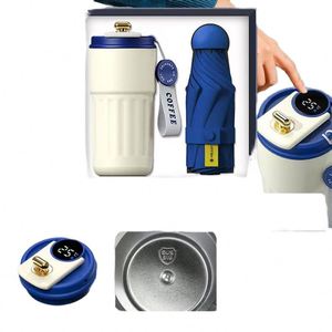 Set de Regalo Personalizado para Oficina, Souvenir Empresarial 2 en 1: Taza de Café y Mini Paraguas - Product Image 1
