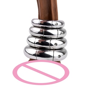 Anillo para Pene de Metal FRRK, Anillo para Pene Grueso y Pesado para Hombres, Retrasa la Eyaculación, Estirador de Escroto, Juguetes Sexuales para Parejas - Product Image 6