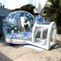 Tunnel unique maison à bulles transparente grande cour extérieure fête clair dôme gonflable tente à bulles maison de rebond dôme