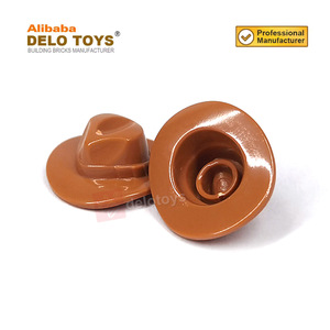 Piezas de bloques de construcción de plástico para manualidades, Minifig, sombrero de cabeza, estilo Outback de ala ancha (Fedora) 61506 (n. ° 88410) - Product Image 4