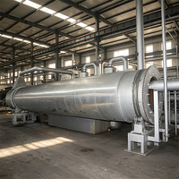 Usine de pyrolyse de pneus usagés en lots de 10 TPD, réacteur Q345R, contrôle PLC, machine de récupération de carbone noir et de mazout, garantie 14 ans